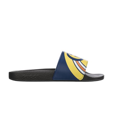 gucci navy pursuit navy slide women|Gucci.